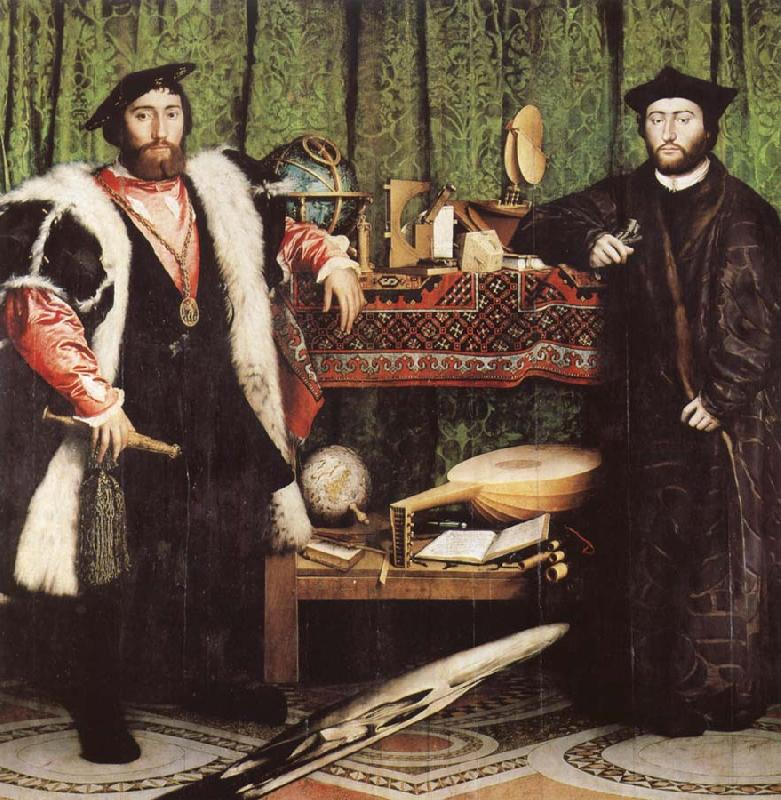 HOLBEIN, Hans the Younger The French Ambassadors
